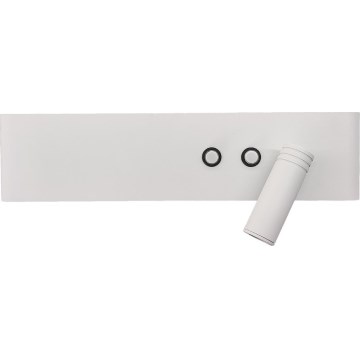 LED stensko točkovno svetilo RESORT LED/10W/230V + LED/3W, bela, desna