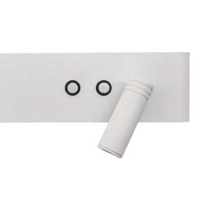 LED stensko točkovno svetilo RESORT LED/10W/230V + LED/3W, bela, desna