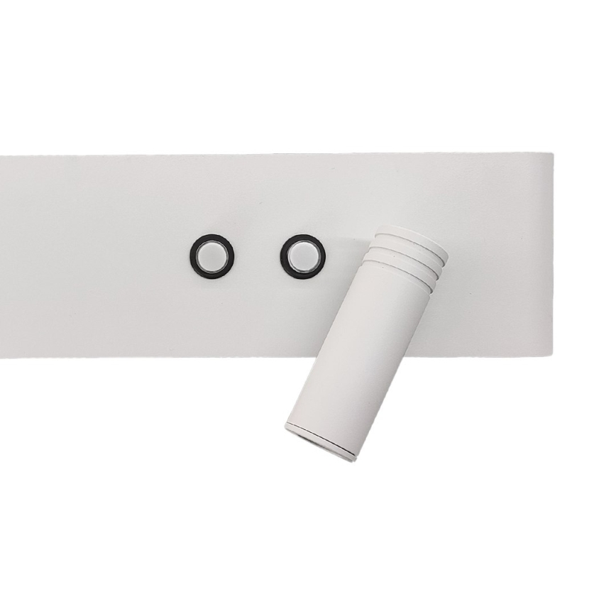 LED stensko točkovno svetilo RESORT LED/10W/230V + LED/3W, bela, desna