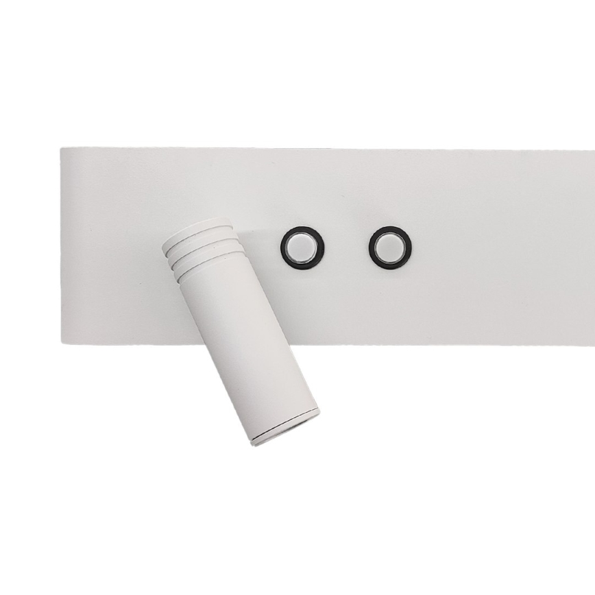 LED stensko usmerjeno svetilo RESORT LED/10W/230V + LED/3W belo levo