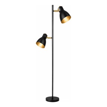 LED stoječa svetilka 1xE27/7W/230V 2700K črna