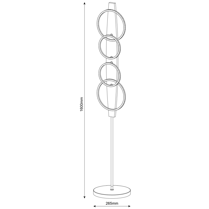 LED stoječa svetilka MELISA LED/25W/230V, iz borovega lesa
