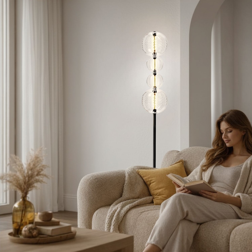 LED stoječa svetilka PLAYA LED/15W/230V črna