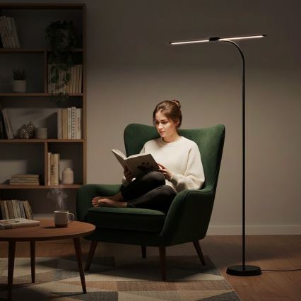 LED stoječa svetilka TEILO s funkcijo zatemnitve LED/14W/230V 3000/4000/6000K črna