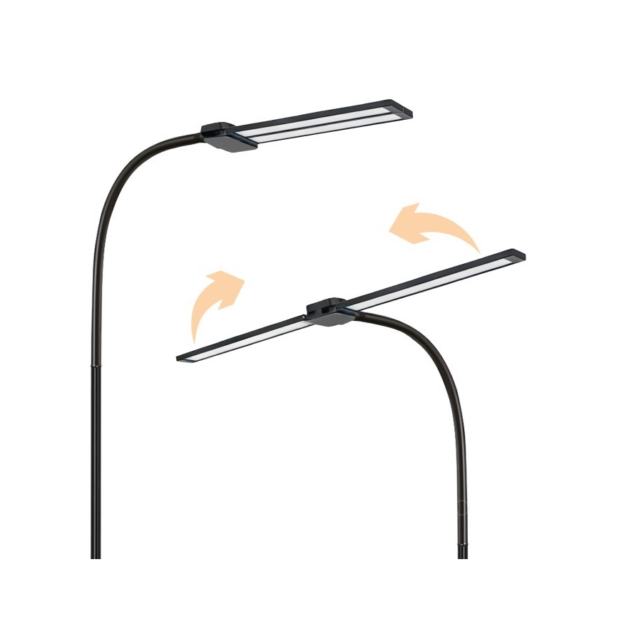 LED stoječa svetilka TEILO s funkcijo zatemnitve LED/14W/230V 3000/4000/6000K črna