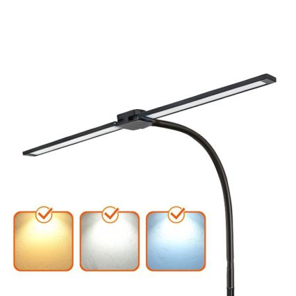 LED stoječa svetilka TEILO s funkcijo zatemnitve LED/14W/230V 3000/4000/6000K črna