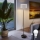 LED stoječa svetilka TUNJA 1xE27/20W/230V premer 30 cm črna/bela