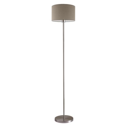 LED stoječa svetilka TUNJA 1xE27/20W/230V premer 30 cm matni krom/taupe
