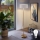 LED stoječa svetilka TUNJA 1xE27/20W/230V premer 38 cm zlata/bela