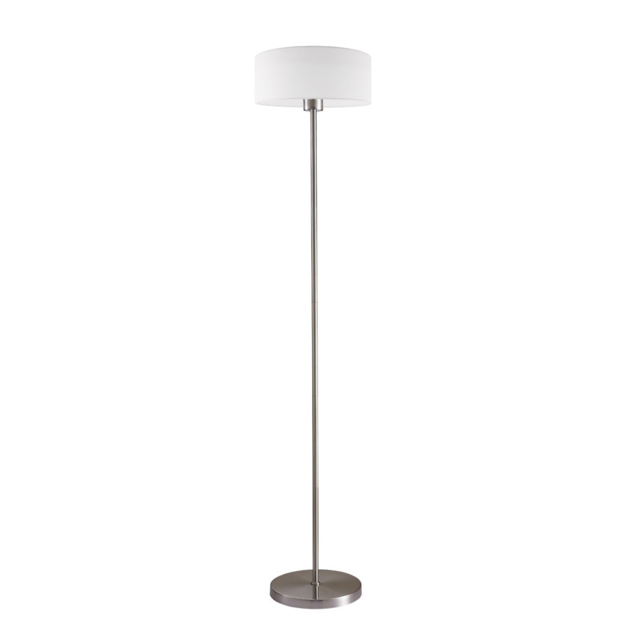 LED stoječa svetilka TUNJA 1xE27/20W/230V Ø 30 cm matni krom/bela