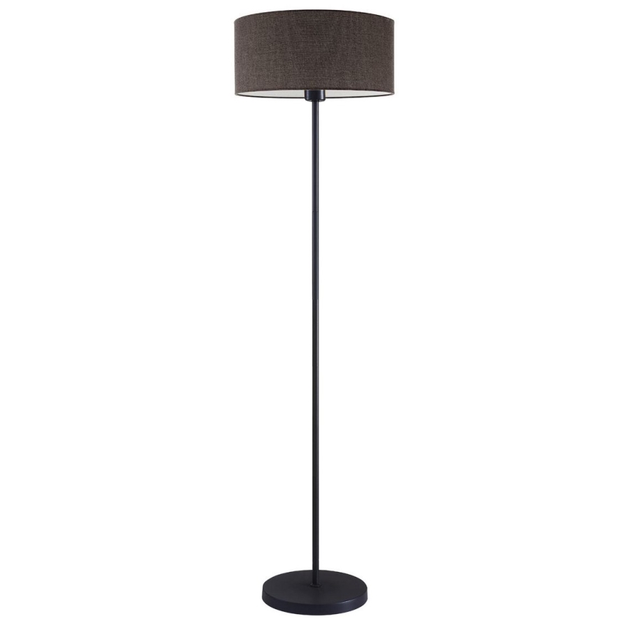 LED stoječa svetilka TUNJA 1xE27/20W/230V Ø 38 cm črna/rjava