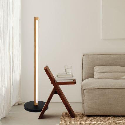 LED stoječa svetilka VERDE LED/18W/230V 3000K hrast/črna