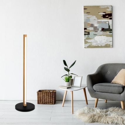 LED stoječa svetilka VERDE LED/18W/230V 3000K hrast/črna