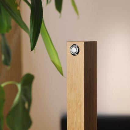 LED stoječa svetilka VERDE LED/18W/230V 3000K hrast/črna