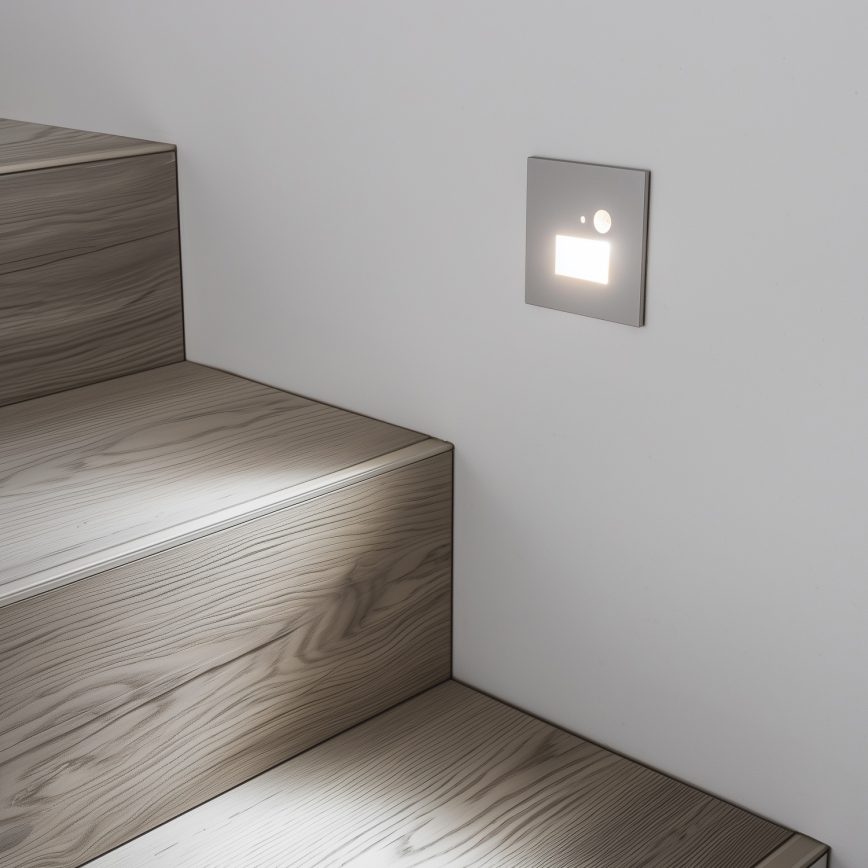 LED Stopniščna luč s senzorjem gibanja LED/1,5W/230V 3000K/4000K/6500K