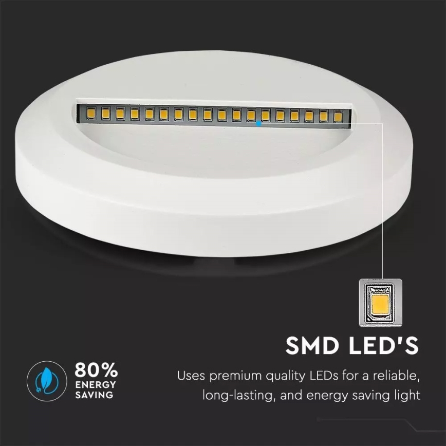 LED Stopniščna svetilka 1xLED/2W/230V 3000K IP65