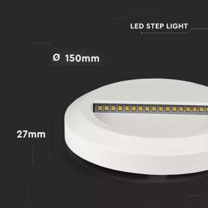 LED Stopniščna svetilka 1xLED/2W/230V 3000K IP65