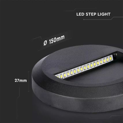 LED Stopniščna svetilka 1xLED/2W/230V 3000K IP65