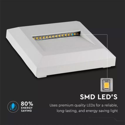 LED Stopniščna svetilka 1xLED/2W/230V 3000K IP65