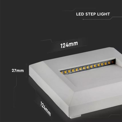 LED Stopniščna svetilka 1xLED/2W/230V 3000K IP65