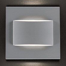 LED Stopniščna svetilka ERINUS LED/1,5W/12V 3000K siva