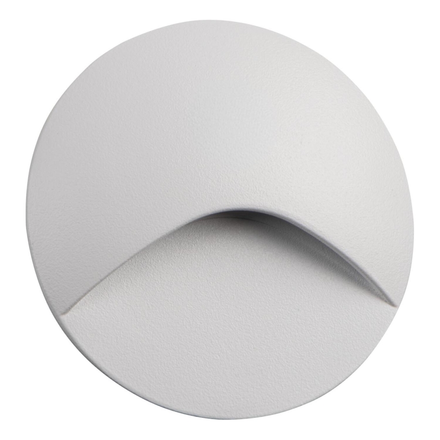 LED stopniščna svetilka EXIN LED/2,5W/230V 3000K IP65 bela okrogla