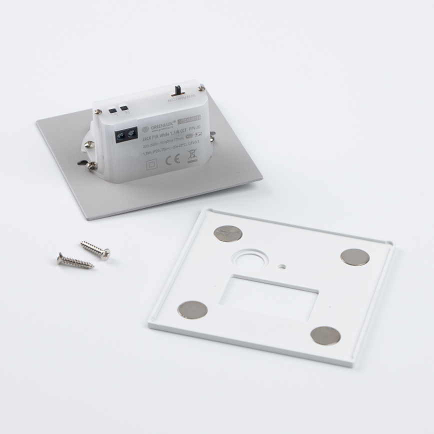 LED svetilka za stopnice s senzorjem gibanja in mraka LED/1,5W/230V 3000/4000/6000K bela