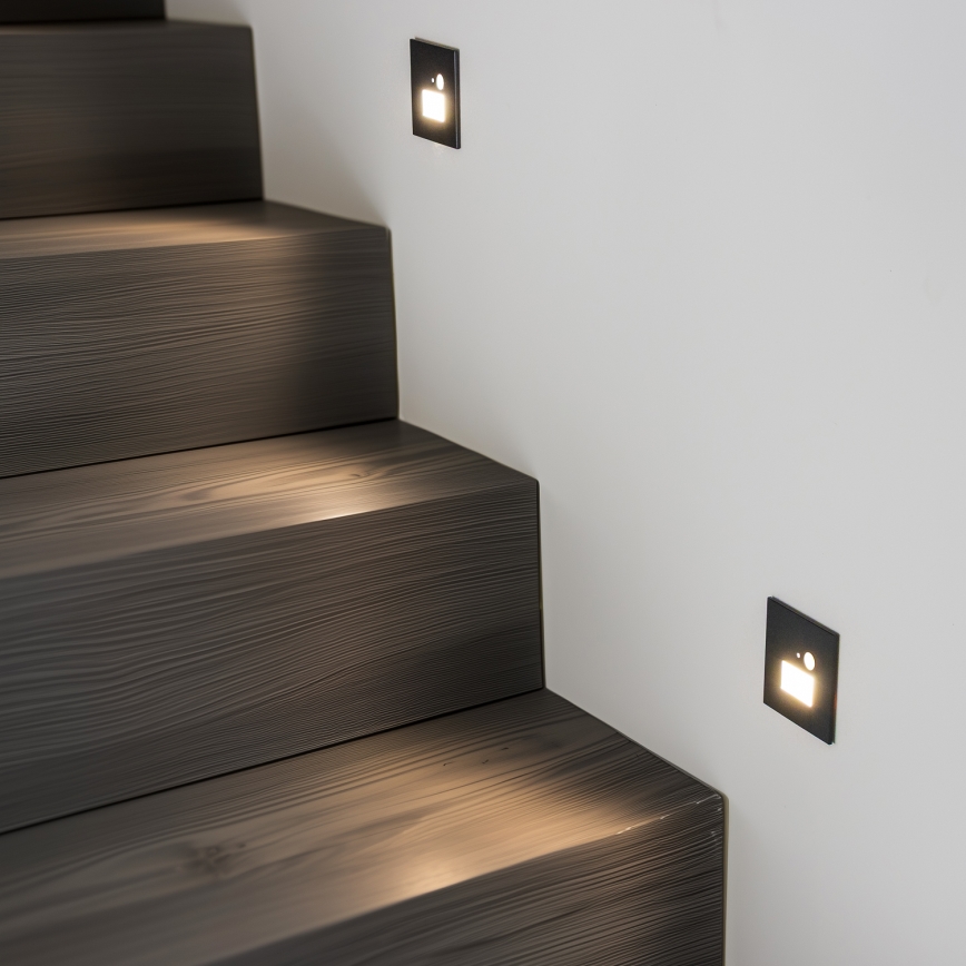 LED Stopniščna svetilka s senzorjem gibanja LED/1,5W/230V 3000K/4000K/6500K