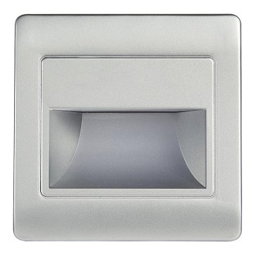 LED Stopniščna svetilka STEP LIGHT NET LED/1,5W/30V srebrna