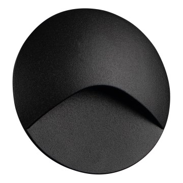 LED stopniščno svetilo EXIN LED/2,5W/230V 4000K IP65 črno okroglo