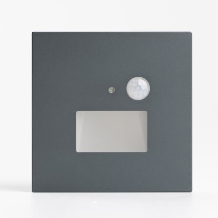 LED svetilo za stopnišče z zaznavalom gibanja in mraka LED/1,5W/230V 3000/4000/6500K antracit