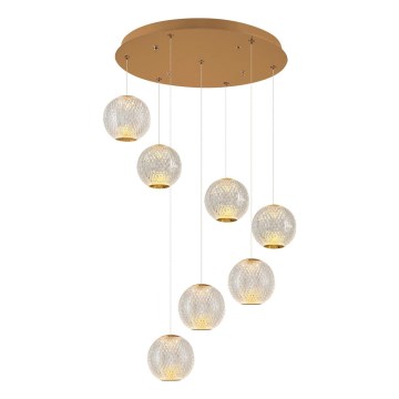 LED stropna lampa CREMONA 7xLED/5W/230V 3000K zlatna
