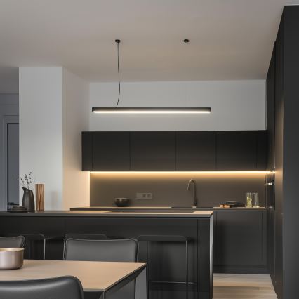 LED stropna površinsko pritrjena ali viseča svetilka CYNIDECO LED/12W/230V 4000K črna