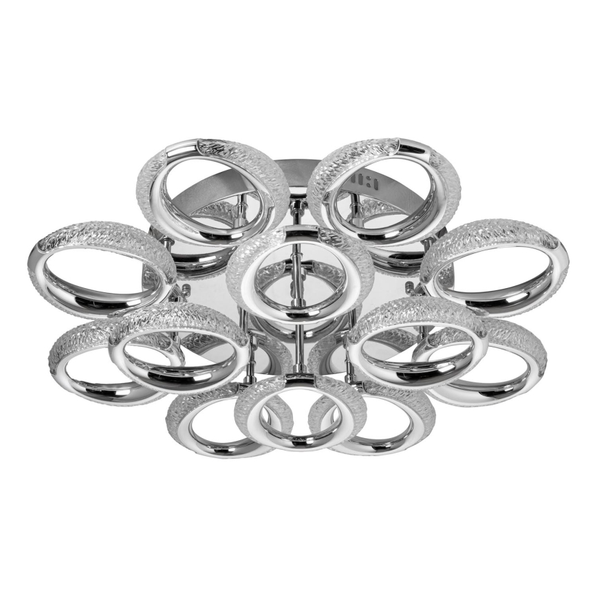 LED Stropna svetilka 12xLED/14W/230V 3000-5000K pr. 60 cm sijajni krom