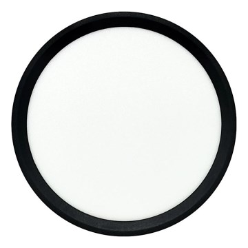 LED stropna svetilka 18 W, 230 V — nastavljive barvne temperature 3000/4000/6500 K, premer 23 cm, črna