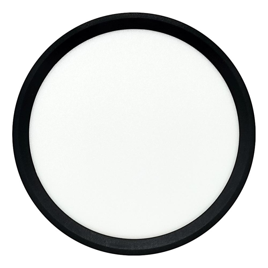 LED stropna svetilka 18 W, 230 V — nastavljive barvne temperature 3000/4000/6500 K, premer 23 cm, črna