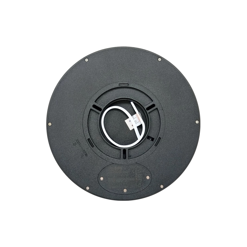 LED stropna svetilka 18 W, 230 V — nastavljive barvne temperature 3000/4000/6500 K, premer 23 cm, črna