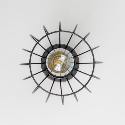 LED stropna svetilka 1xE27/6,5W/230V črna