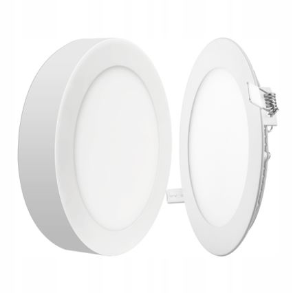LED Stropna svetilka 2v1 LED/18W/230V 4500K pr. 22,6 cm bela