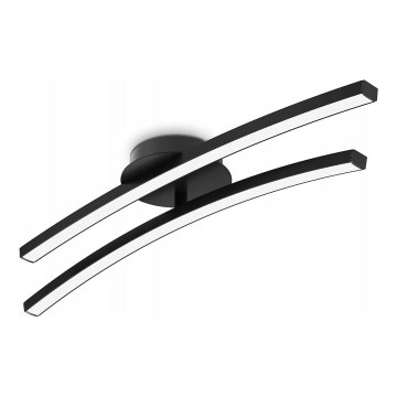 LED stropna svetilka 2xLED/6W/230V 3000K črna