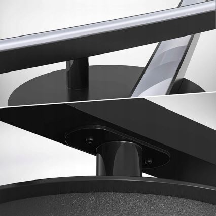 LED stropna svetilka 2xLED/6W/230V 3000K črna