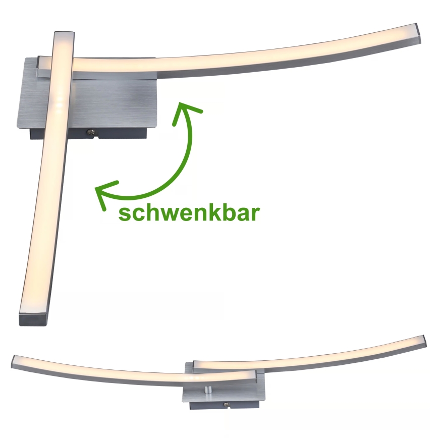 LED stropna svetilka 2xLED/6W/230V 3000K matni krom