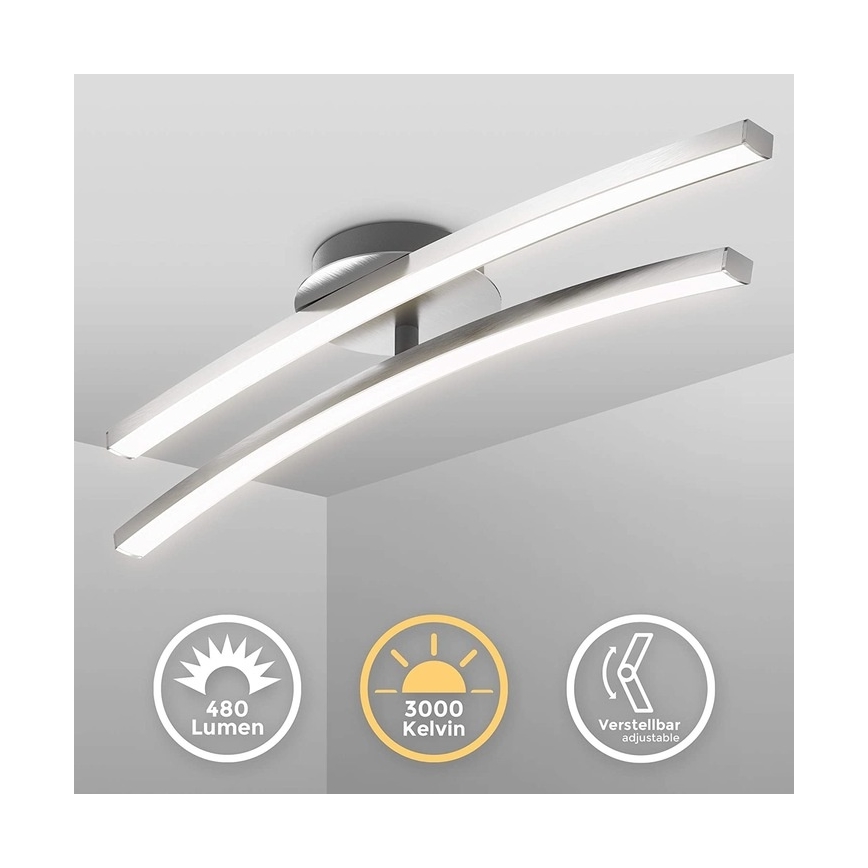 LED stropna svetilka 2xLED/6W/230V v sijajnem kromu