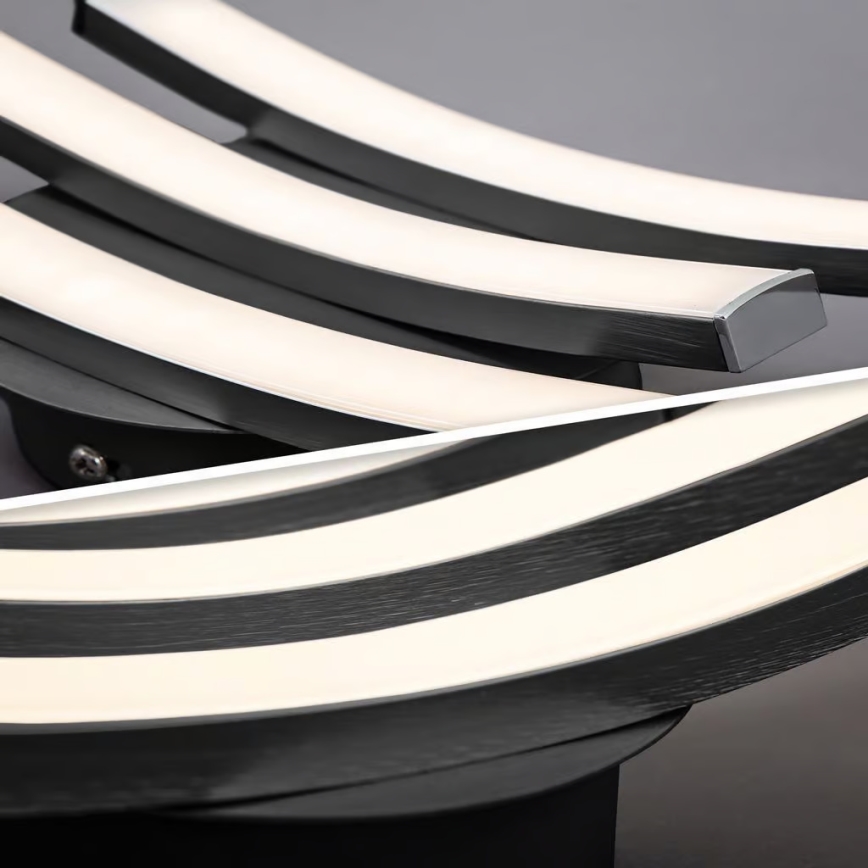 LED stropna svetilka 3xLED/6W/230V 2700K črna