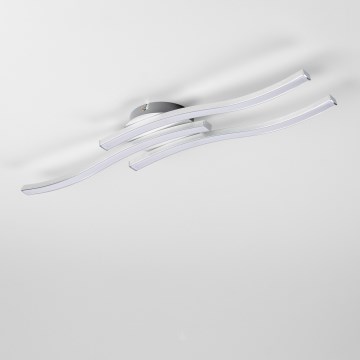 LED stropna svetilka 3xLED/6W/230V 3000K srebrna