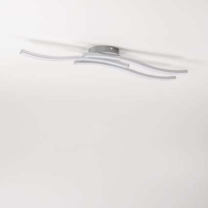 LED stropna svetilka 3xLED/6W/230V 3000K srebrna