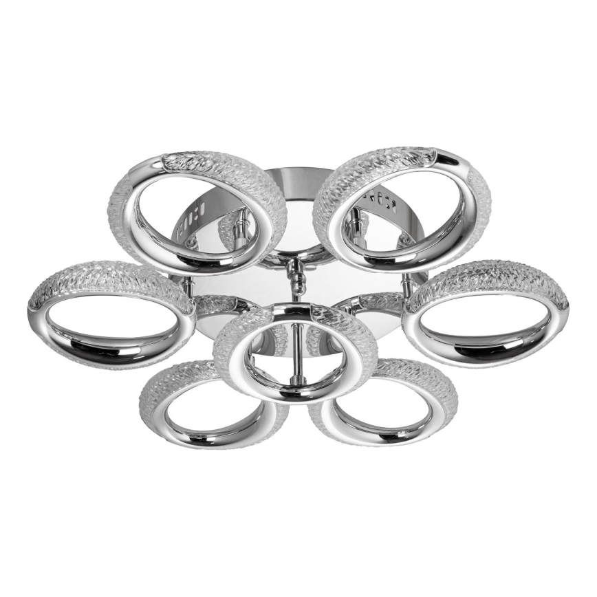 LED Stropna svetilka 7xLED/14W/230V 3000-5000K pr. 50 cm sijajni krom
