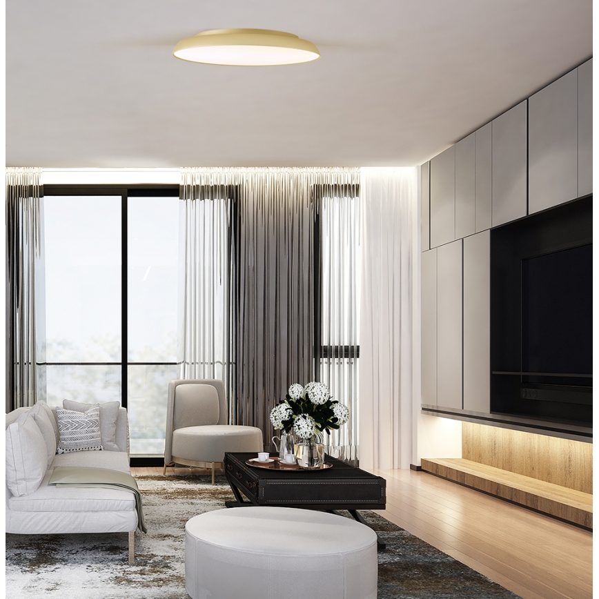 LED stropna svetilka ART LED/40W/230V zlata