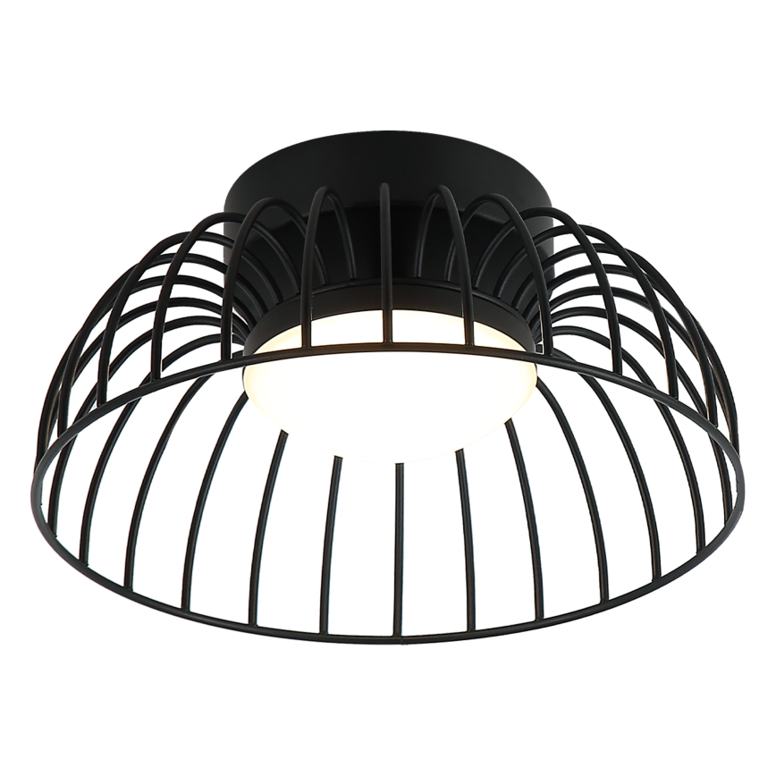 LED stropna svetilka BETSY, 12 W, 230 V, premer 25 cm, črna