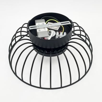 LED stropna svetilka BETSY, 12 W, 230 V, premer 25 cm, črna